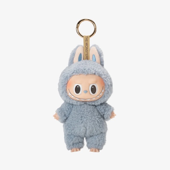 Charming Blue Plush Bunny Keychain - Picture 1 of 4